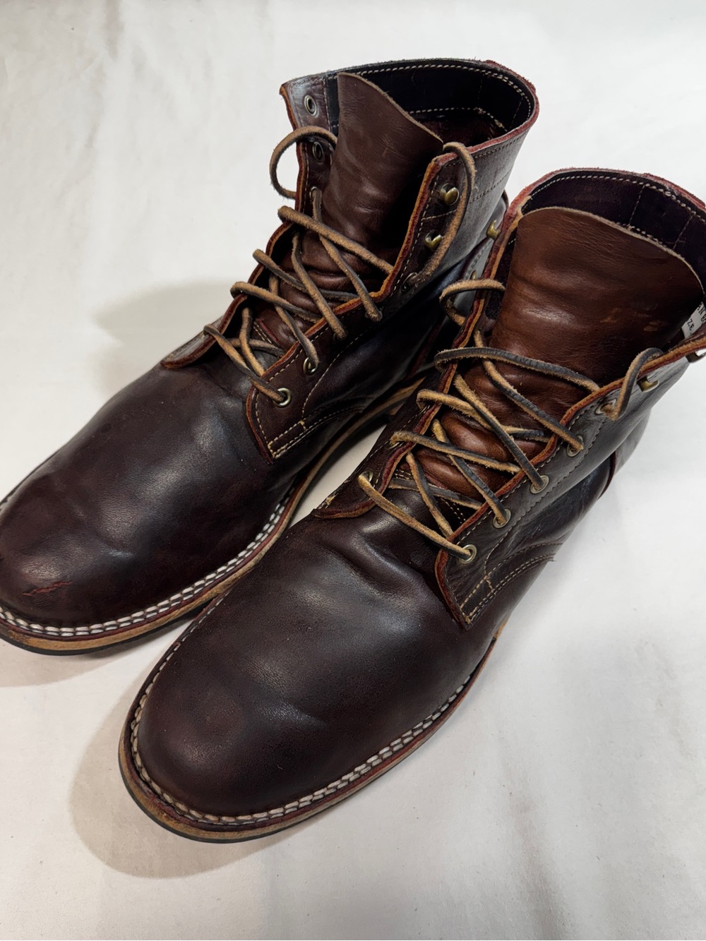 Truman Boot Co Brown Snakebite 12.5 Plain Toe Goodyear Welt
